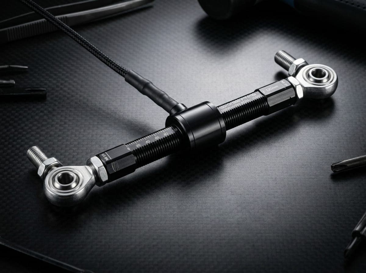 Varilla regulable de reenvío para quickshifter en aluminio CNC con rótulas uniball de inox para Voge 900DSX y 625DSX