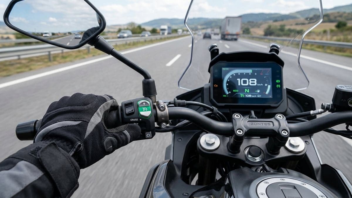 Cómo usar el control de crucero en Voge 525DSX y solucionar el bug del icono en pantalla