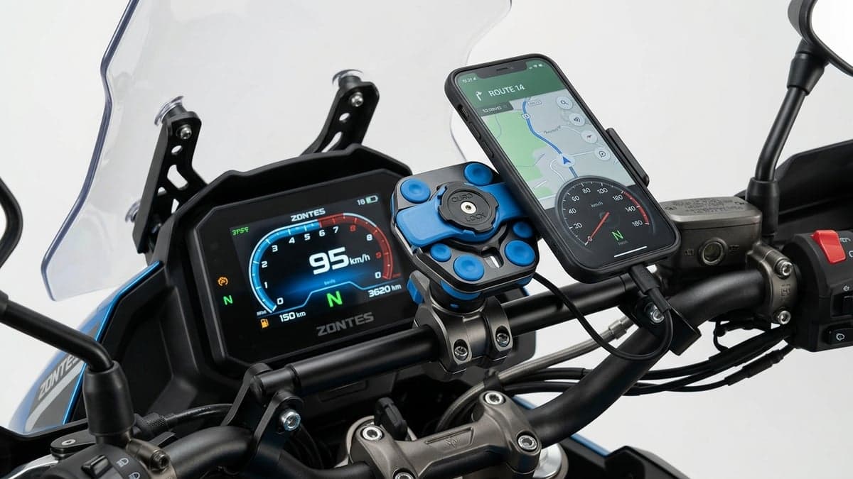 Soporte para smartphone SP Connect Moto Mount Pro con módulo antivibración